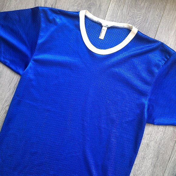 Blue mesh t-shirt by American Apparel, size S - Picture 2 of 6